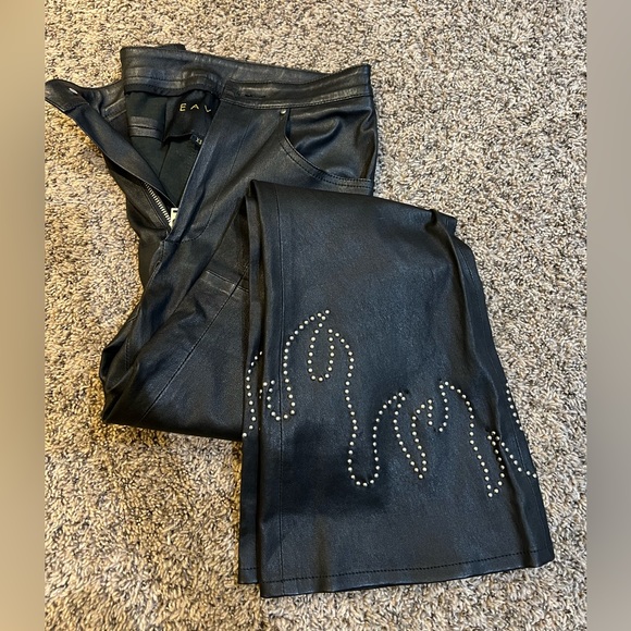 New 100% leather flare pants from Revolve - Picture 4 of 5